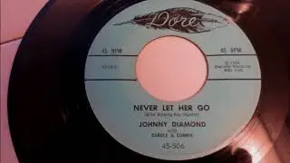 Never let her go  Johnny Diamond  Carole Connie Haldeman Doré 506 Rockabilly 1958 Eddie Cochran ?