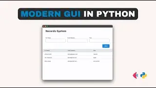Modern Graphical User Interfaces in Python - Flet
