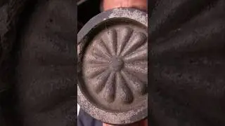 🌸 Discovering a Kamon: Antique Japanese Ceramic Roof Tile with Floral Pattern - softypapa shorts