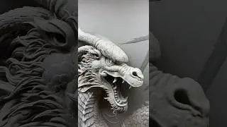 How to make a DRAGON?! Bas-relief.