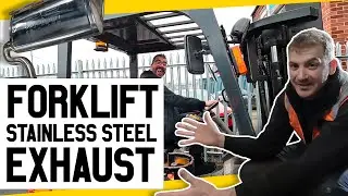 Building a Custom Stainless Steel Exhausts For a Forklift