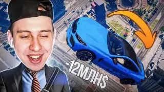 ЭПИЧНЫЙ СПУСК С ГОРЫ МАШИН в игре GTA 5 RP