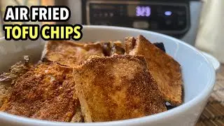 TOFU CHIPS RECIPE IN AIR FRYER  | TOFU HEALTHY SNACK | NINJA FOODI AIR FRYER