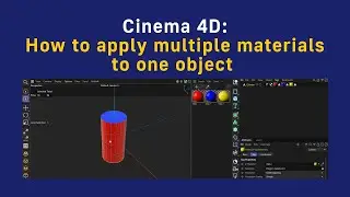 Cinema 4D: How to apply multiple materials to one object