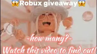 Robux giveaway! -No music in the video sorry!! (Apart from intro)-