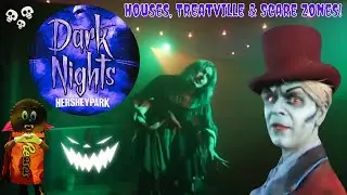 Hersheypark Dark Nights - SWEET meets SCARY! Houses, Scare Zones & Food! Halloween 2024