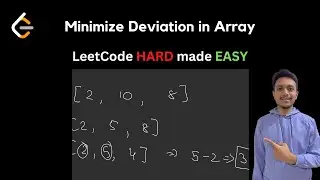 1675. Minimize Deviation in Array | LeetCode Hard | LeetCode Problem of the Day | LeetCode POTD