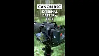Canon R5C External Battery Test #Shorts