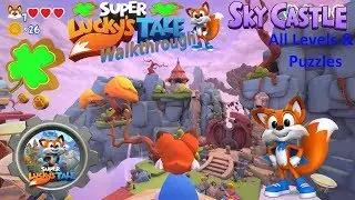 Super Lucky's Tail | Sky Castle | All Levels Walkthrough