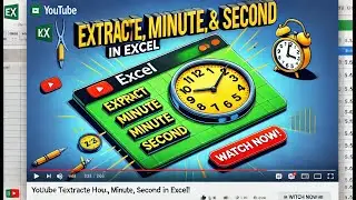 How to Extract Hour, Minute, and Second from Time in Excel | Easy Excel Tutorial