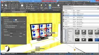 AutoCAD İçmekan Render 6.DERS (materyalleri düzenleme)