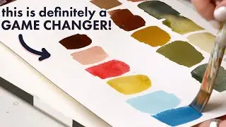 How to create a cohesive color palette for watercolor.