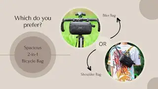 Spacious 2 in 1 Bicycle Handlebar Bag - Myanmar Lifestyle