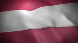 Austria Flag - Realistic - Waving Flag - Full HD - 1080 - Seamless Loop