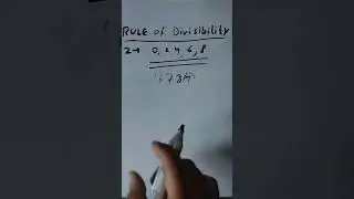 Rule of Divisibility by 2 || #shorts #cgl #ssc #upsc #maths #studywithnitin