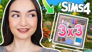 Je construis une maison 3x3 JEU DE BASE et fonctionnelle ! 😵 | Challenge Sims 4