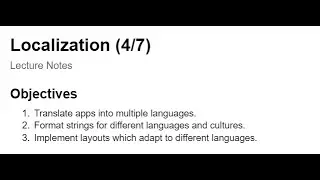 4-7 How to translate your Android app into another language