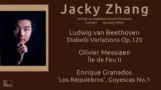 Jacky Zhang - Beethoven, Messiaen, Granados - recital at Leighton House Museum, London 2024