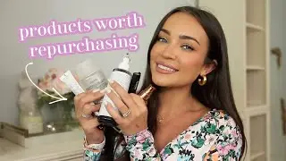products I've *actually* REPURCHASED —skincare, haircare, + makeup