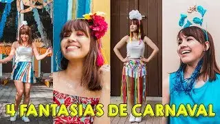 4 DICAS DE FANTASIAS PARA O CARNAVAL: DEUSA DA CHUVA,PEIXINHO,  NAMORADEIRA E SORVETE COLORIDO