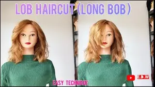 🟣LOB  HAIRCUT ✂️ LONG BOB // Carré Plongeant Long ✨Bob Italien