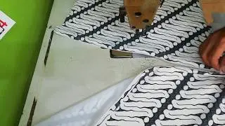 Menjahit Resleting Jepang Dengan Lapisan Furing
