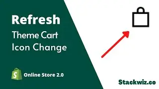 Shopify Refresh theme Cart Icon Change | Shopify Refresh theme tutorials | cart icon change shopify
