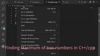Finding Maximum Of Two Numbers iN C++/cpp