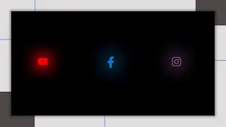 Glow Icons Hover effect using html and css only