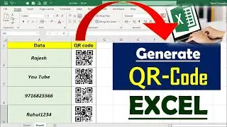 Excel me barcode kaise banaye 