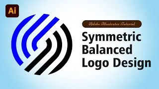 How To Make Symmetric Balanced Logo Design in illustrator | Symmetric Logo | @streakmotion