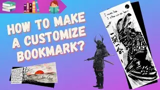 How to make a customize bookmark?? 👺 Make a Samurai Bookmark for my reading📖
