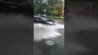 Москва, потоп после ливня