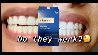 ZIMBA WHITENING STRIPS! DO THEY WORK??