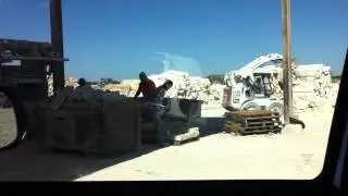 Chopping Limestone