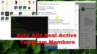 [Full New Updated] កម្មវិធី Telegram Real Active Members Group & Channel Adder Scraper Script 2024 🔥