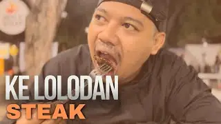 BARU KALI INI MAKAN STEAK DIPINGGIR JALAN