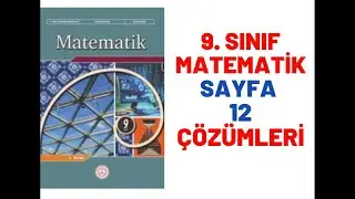 9. Sınıf MEB Matematik Kitabı Sayfa 12 Ön Değerlendirme Soruları Çözümleri