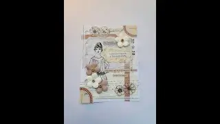 Mini-Journal With Me ASMR | 🟤 Brown/Vintage Themed Journal 