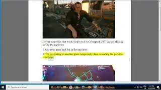 Fix Cyberpunk 2077 Jackie Missing in The Pickup Issue
