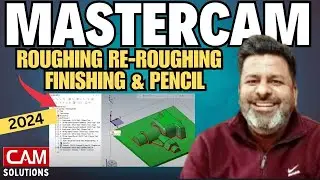 Mastercam 2025 Vmc Programming| Mastercam Roughing Finishing and Pencil toolpath |Mastercam tutorial