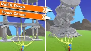 Pull It Down - Gameplay 🦝 | Great mechanic but game destroyed by ads [08/2022]