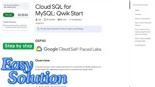Cloud SQL for MySQL: Qwik Start | 