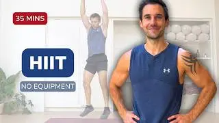 35 Min Bodyweight STRENGTH & CARDIO HIIT CIRCUIT | No Equipment 🔥 