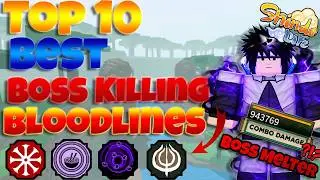 Top 10 MOST OP Bloodlines For Boss Grinding In Shindo Life!