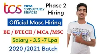 FREE TCS Recruitment 2020/2021 Batch | TCS Off Campus Drive | TCS Hiring 2020/2021 Freshers