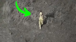 Watch: Ukrainian Soldier's Dramatic Surrender to Drone!