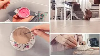 Моё утро 🌸 Уход 🧴 Завтрак ☕️🥐