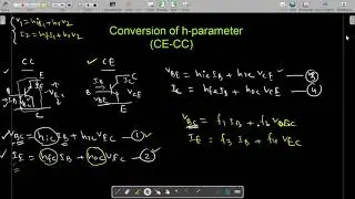 Conversion of h-parameters Common Emitter to Common Collector Configuration of BJT