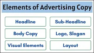 No.68 ~ Elements of Advertising Copy | Headline | Sub-Headline | Body Copy | Logo Slogan | Visual |